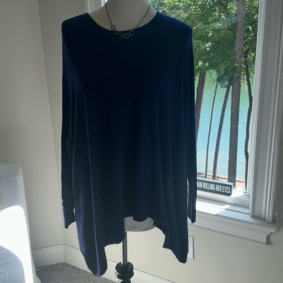 Eileen Fisher Purple Soft & Cozy Knit Jersey Sweater, S/P, EUC - Picture 3 of 7